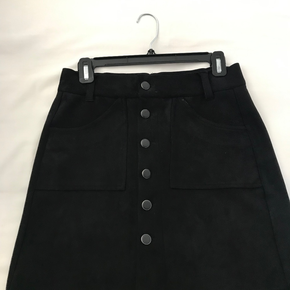 Hamptonite  Faux  suede skirt